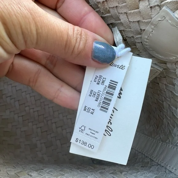 NWT Madewell Woven Mini Tote Bag - Picture 7 of 7